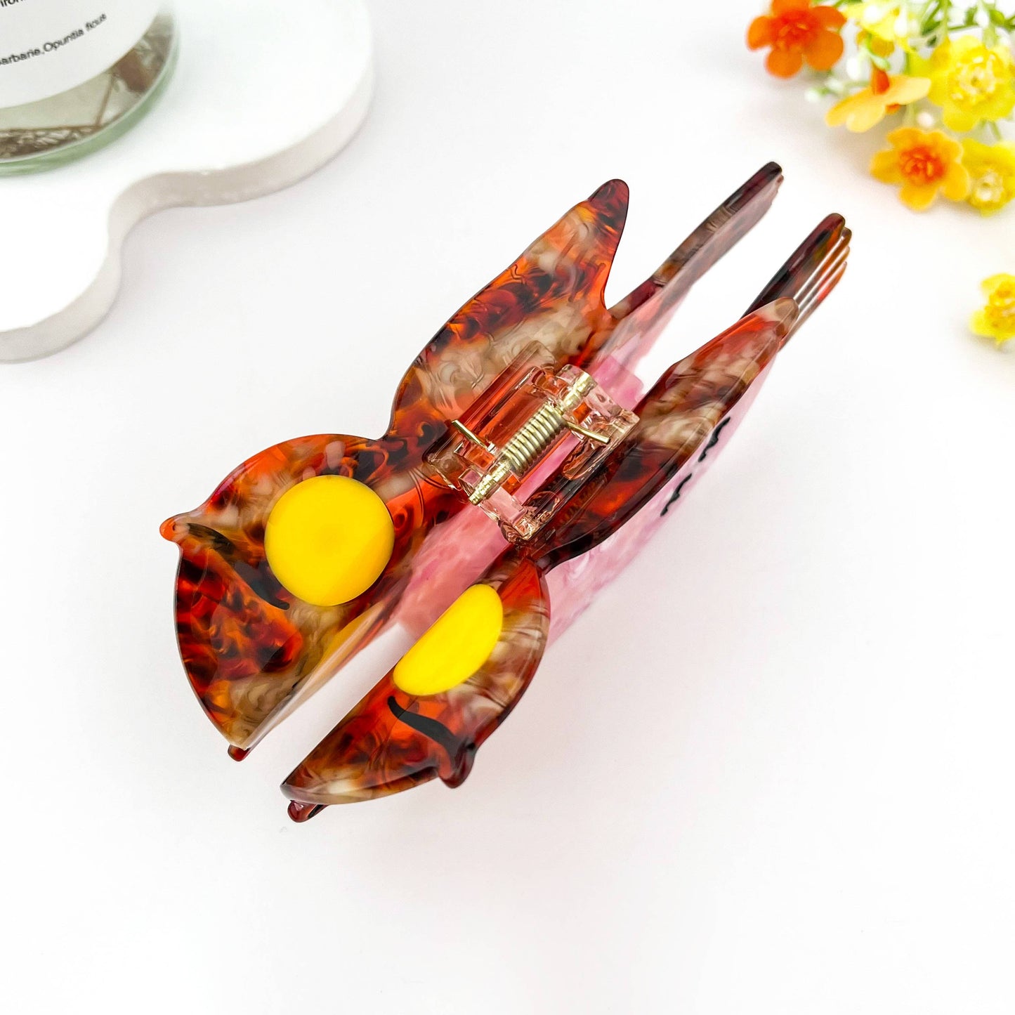 Owl Hair Claw Clip