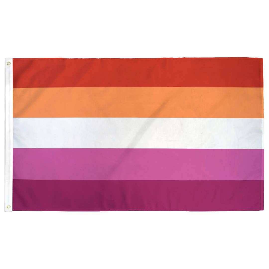 Lesbian Pride Flag: (L) 3ft x 5ft Single Sided