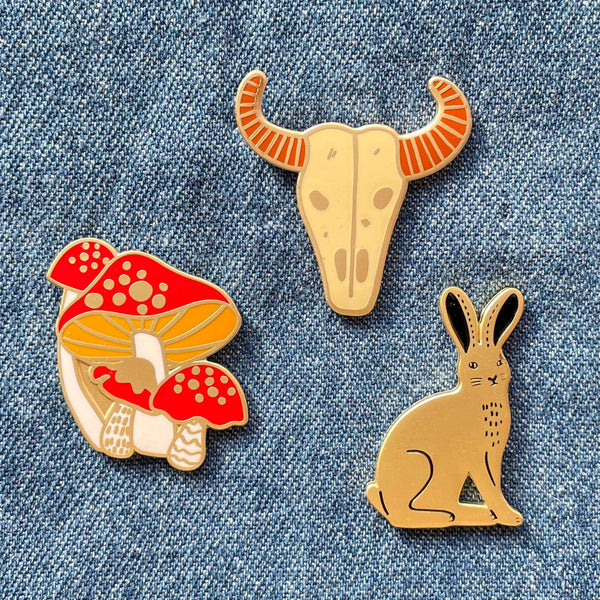 Mushroom Enamel Pin