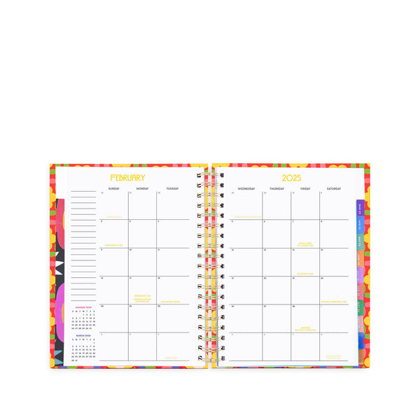 Flower Quilt 12 Month Medium Planner