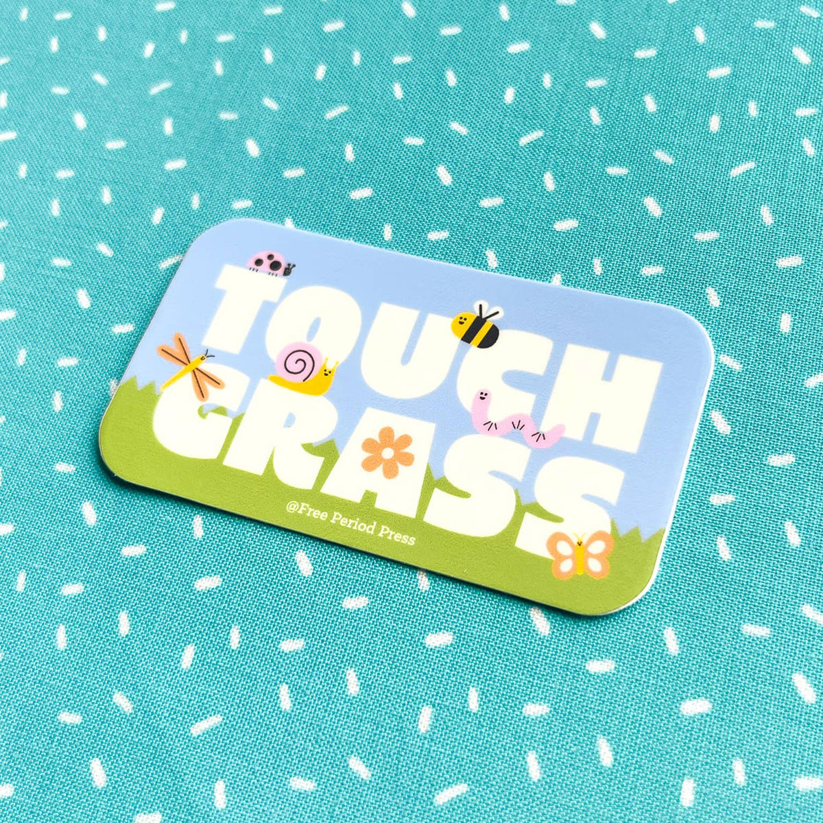 Touch Grass Vinyl Sticker