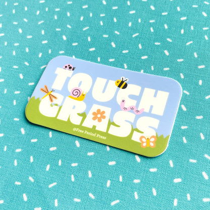 Touch Grass Vinyl Sticker