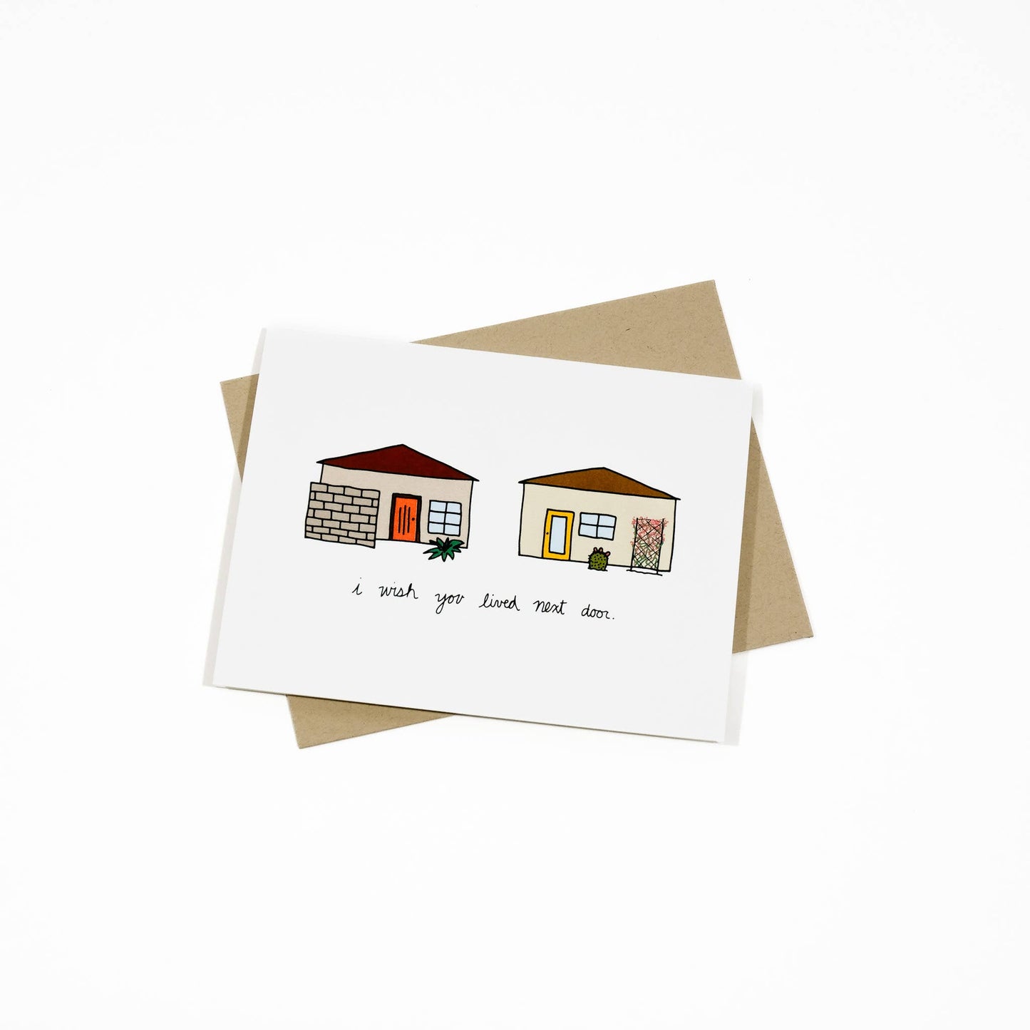 I wish you lived next door greeting card