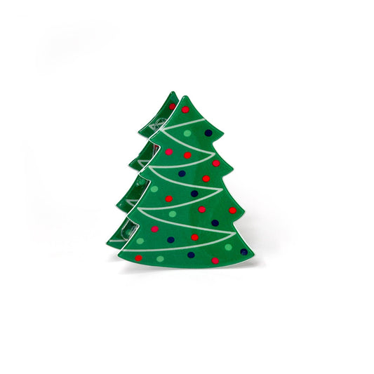 Christmas Tree Hair Claw Clip – Festive Holiday Accessory