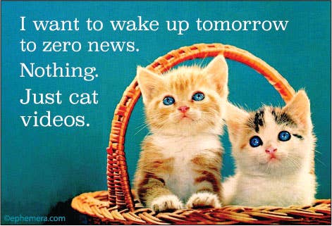 MAGNET: I want to wake up tomorrow to zero news.