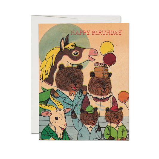 Birthday Gang greeting card