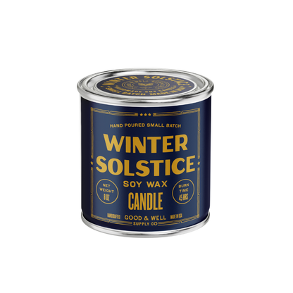 Winter Solstice Soy Candle - 1/2 Pint / Cotton Wick