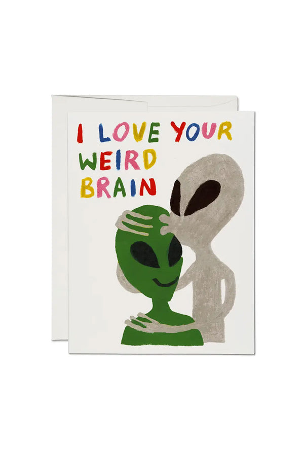 Alien Love greeting card