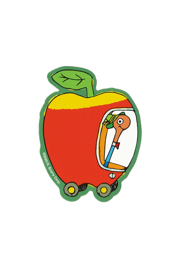 3P4 x Richard Scarry® - Apple Car Sticker