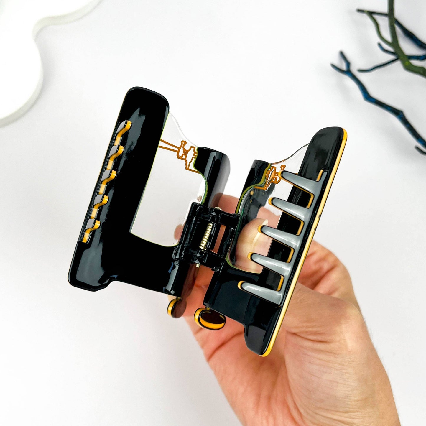 Vintage Sewing Machine Hair Claw Clip