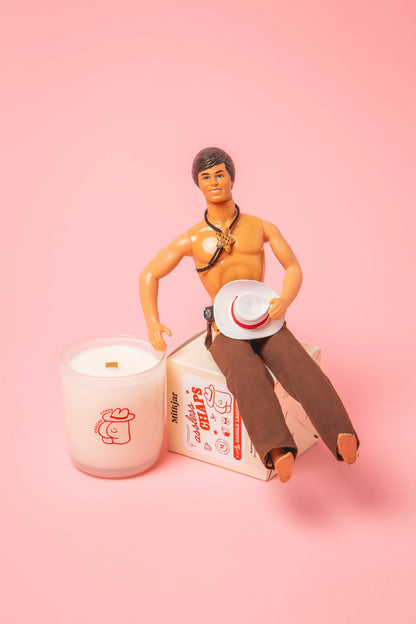 Assless Chaps - Saddle leather - Coconut Soy 8oz Candle