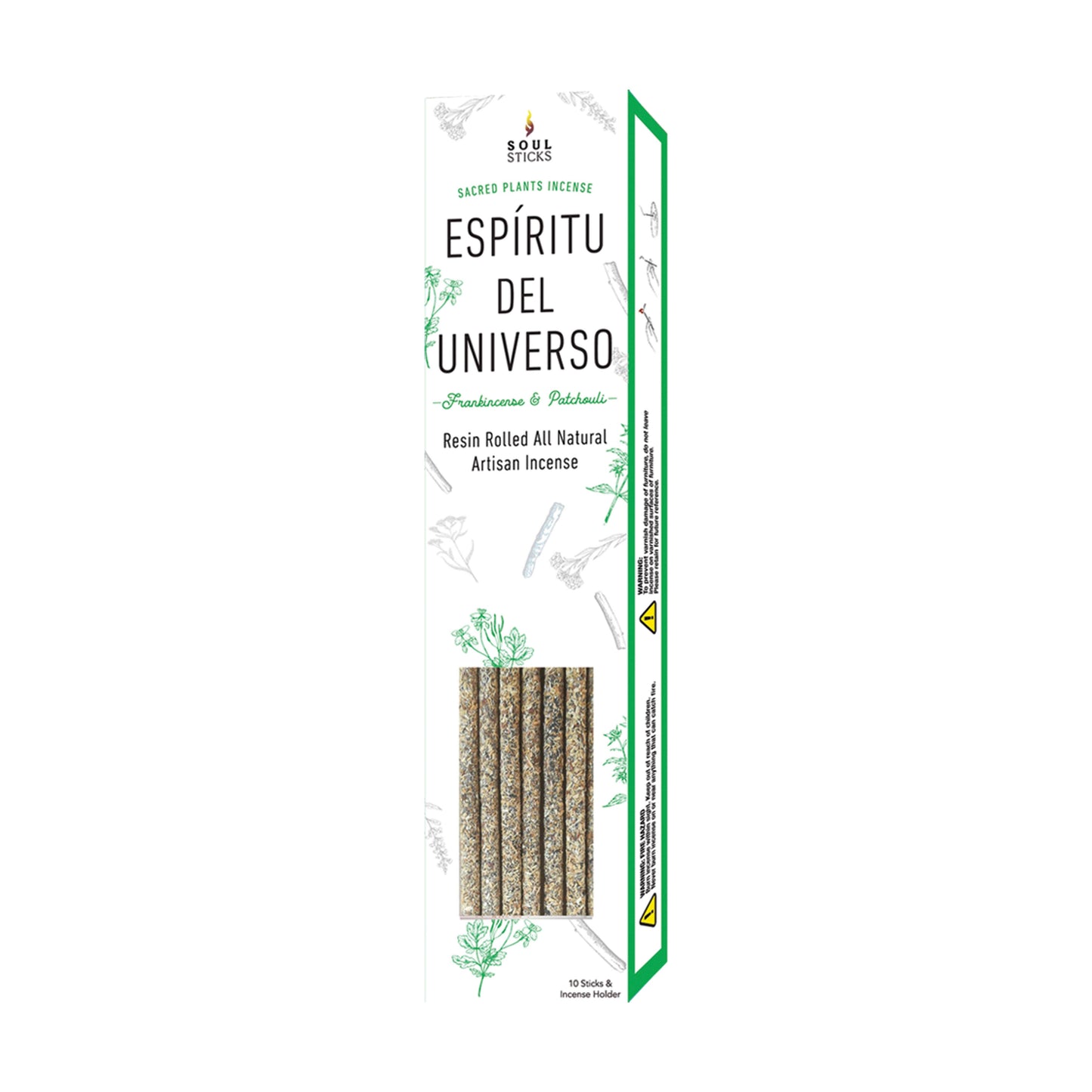 Espiritu Del Universo Frankincense Patchouli Incense (10pk)