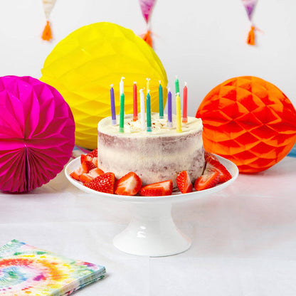 Rainbow Flame Birthday Candles - 12 Pack