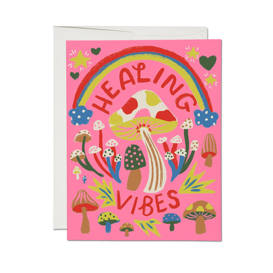 Healing Vibes greeting card