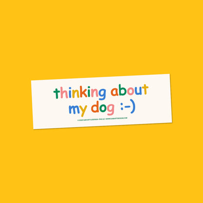 Thinking about my dog bumper magnet