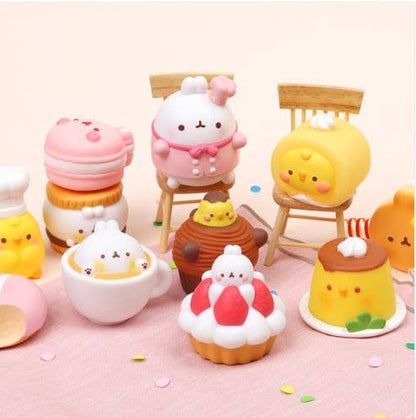 Molang Cafe Dessert Random Figurine Toy Box
