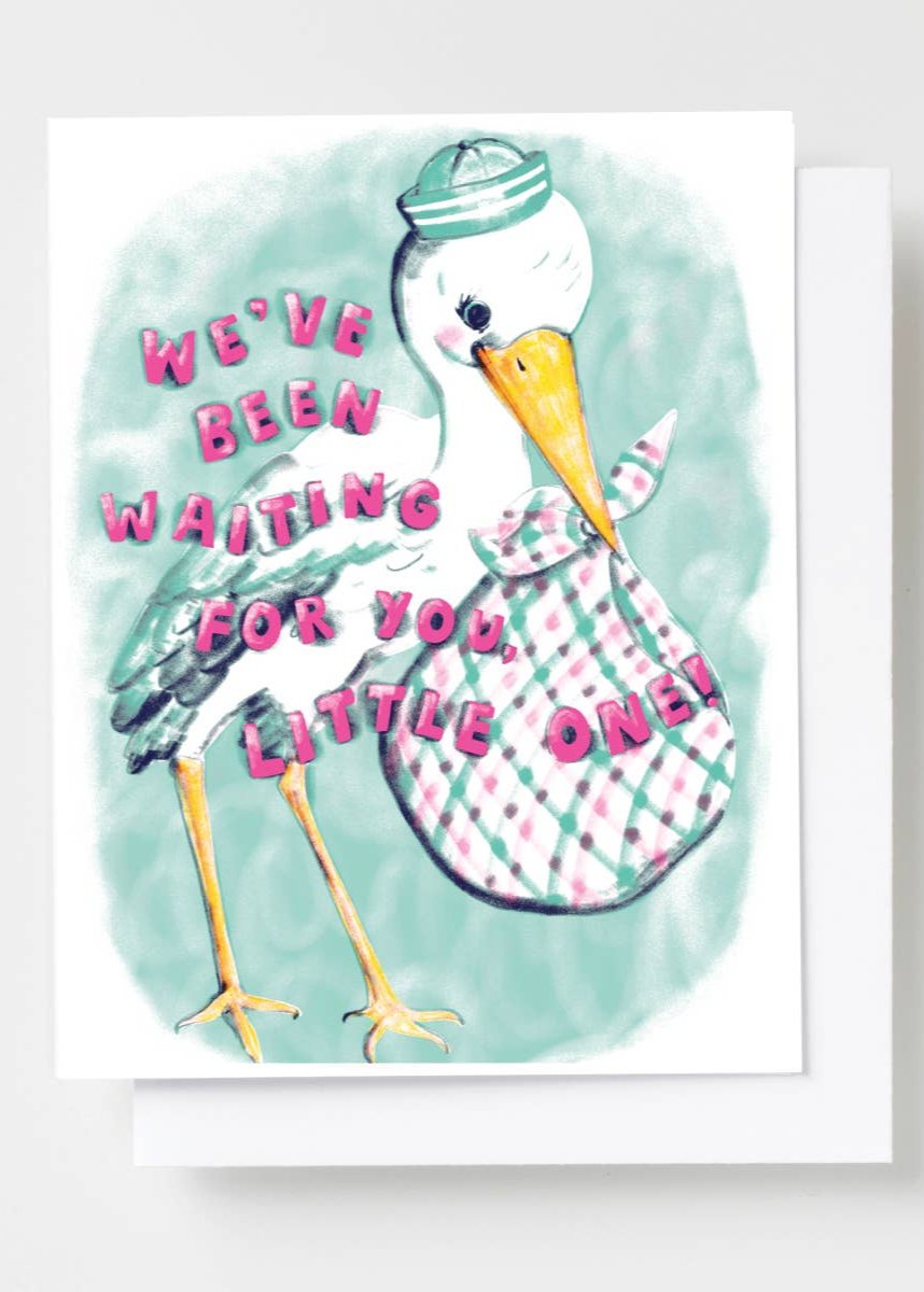 Waiting for You, Little One Risograph Card