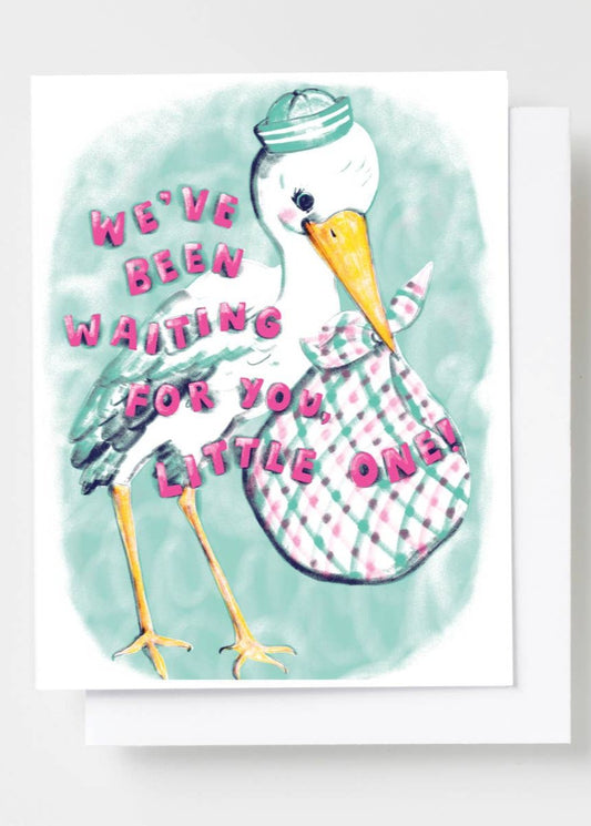 Waiting for You, Little One Risograph Card
