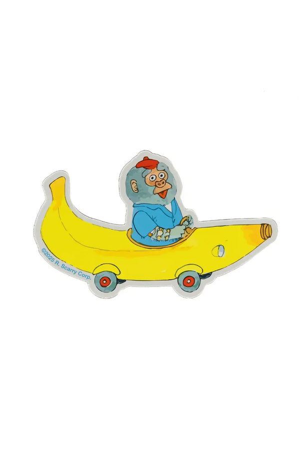 3P4 x Richard Scarry® - Banana Car Magnet