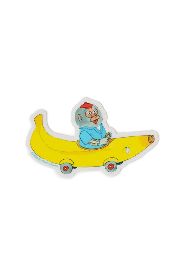 3P4 x Richard Scarry® - Banana Car Sticker