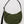 Load image into Gallery viewer, Dark green crescent shaped bag with black straps. white background.
