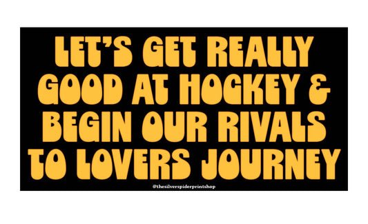 Rivals to lovers hockey romance Bumper Sticker
