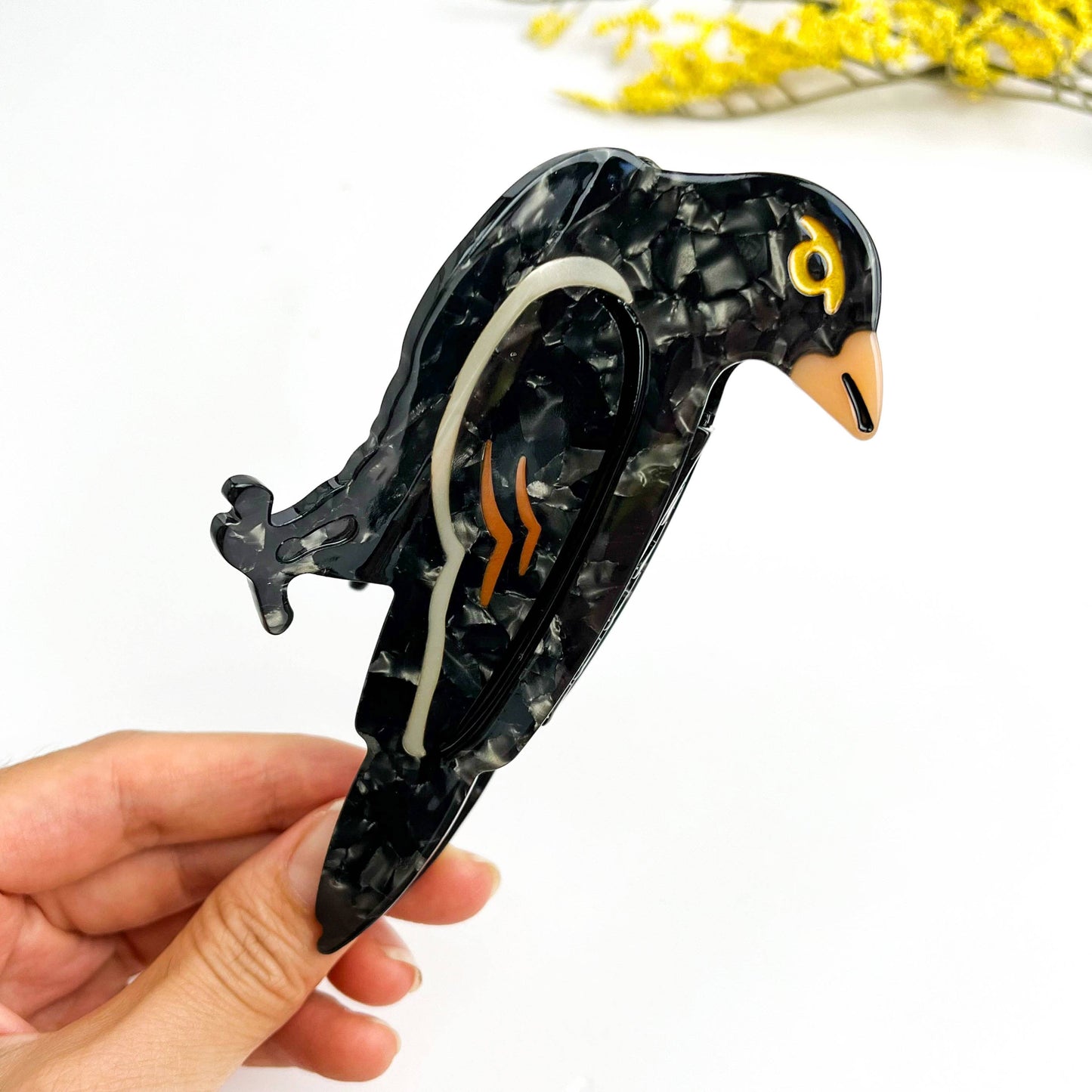 Raven Hair Claw Clip