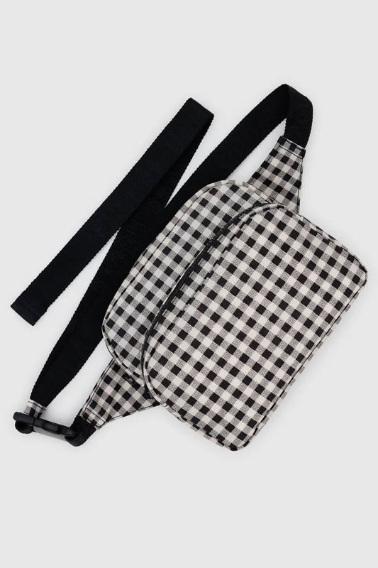 Fanny Pack - Black & White Gingham