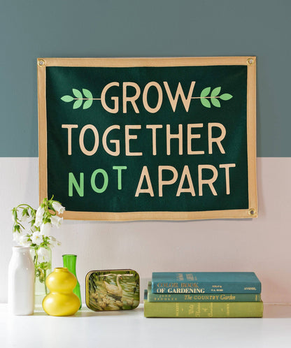 Grow Together Not Apart Camp Flag