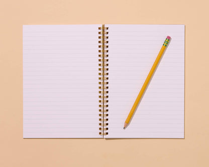 Letterpress A5 Lined Spiral Notebook—Diet Soda