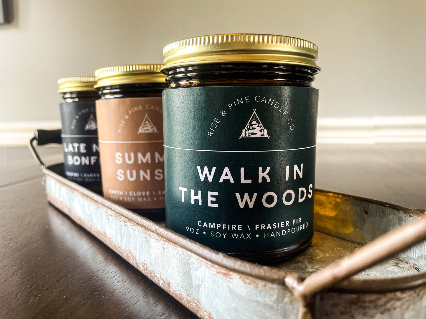 Pine & Campfire Soy Wax Candle - 9oz