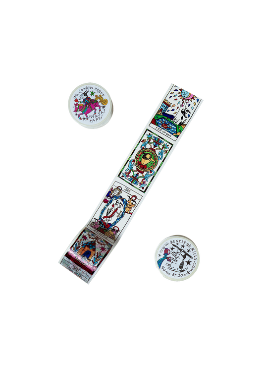 Cowgirl tarot washi tape