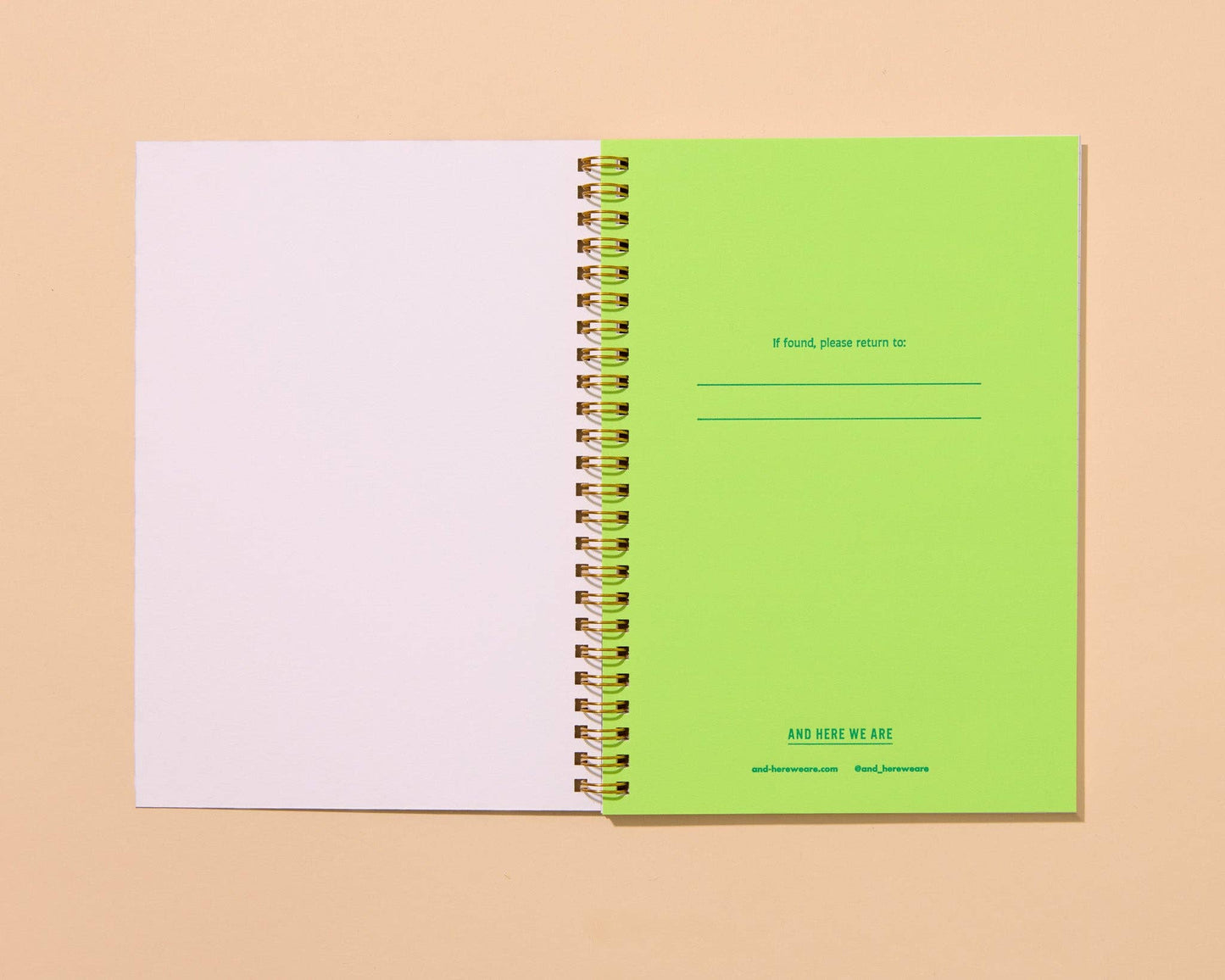 Letterpress A5 Lined Spiral Notebook—Toile Cats Pattern