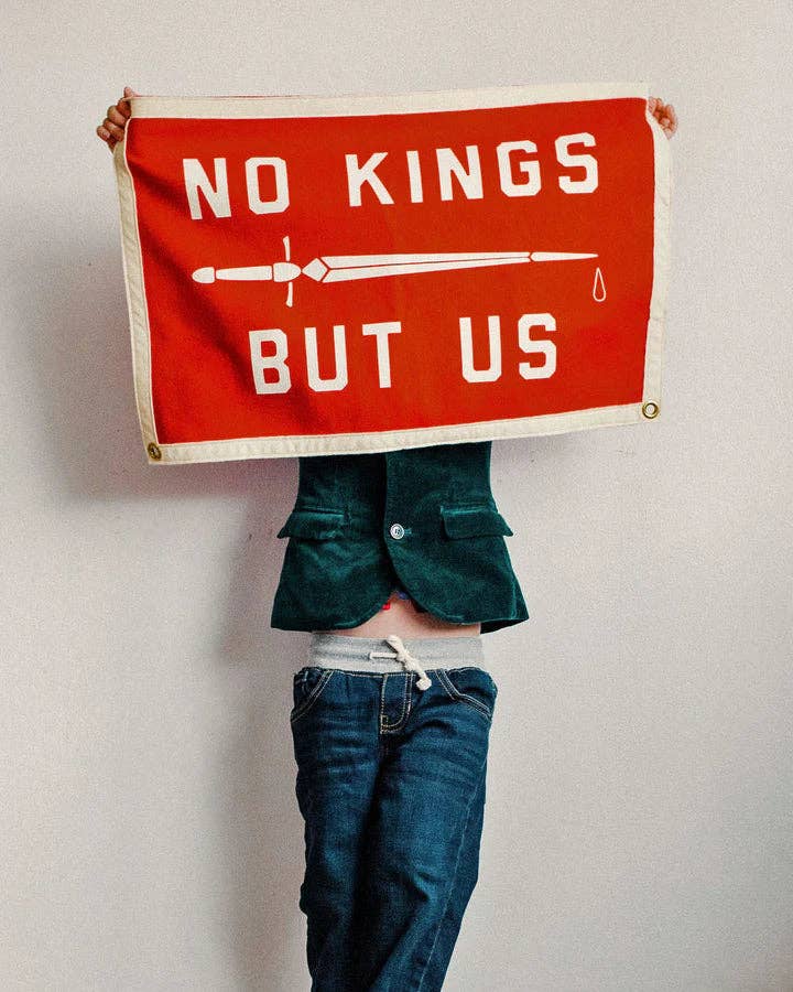 No Kings But Us Camp Flag • United By Blue x True Hand Society x Oxford Pennant Original