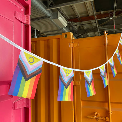 Pride Flag Bunting: Progress Pride Flag