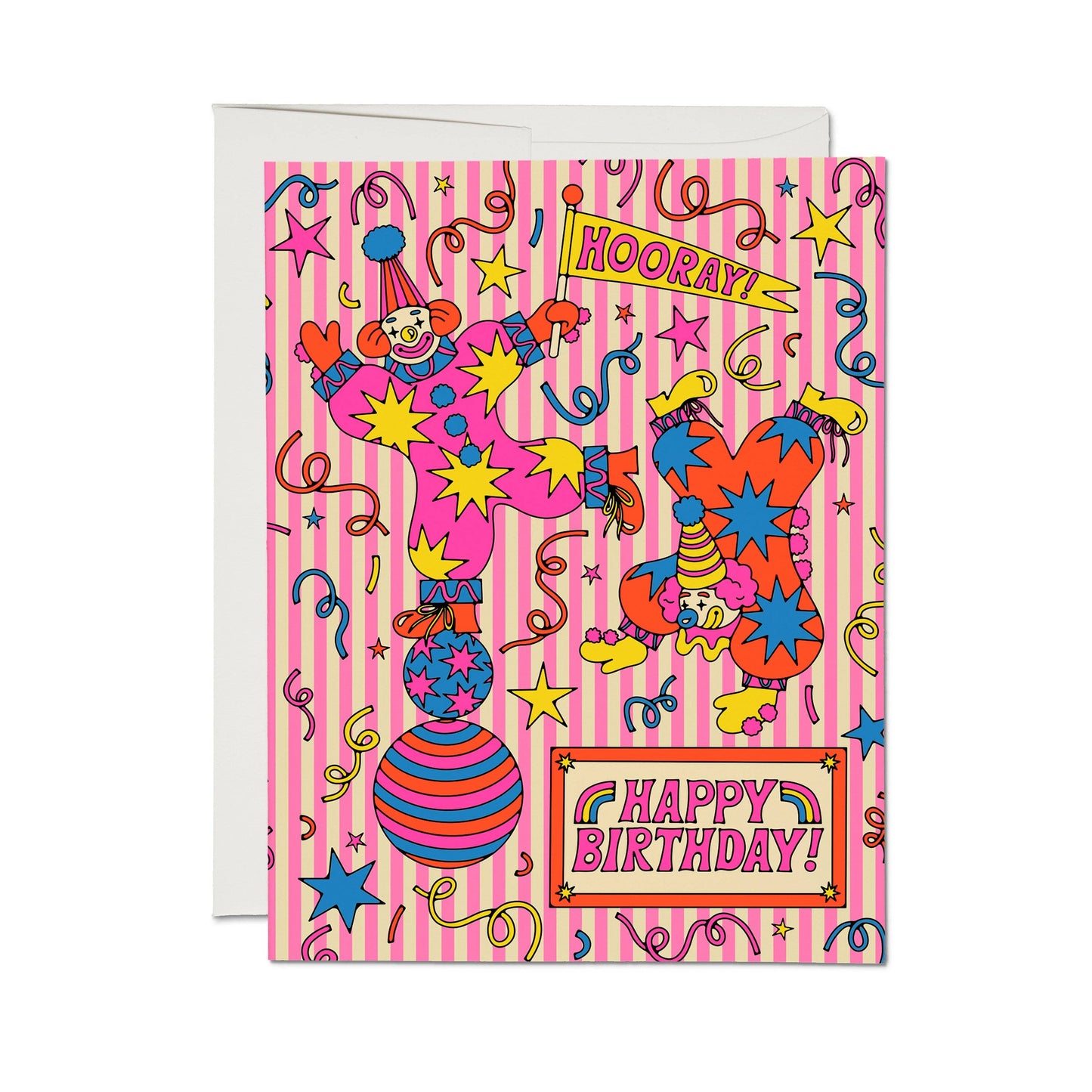 Clowns greeting card