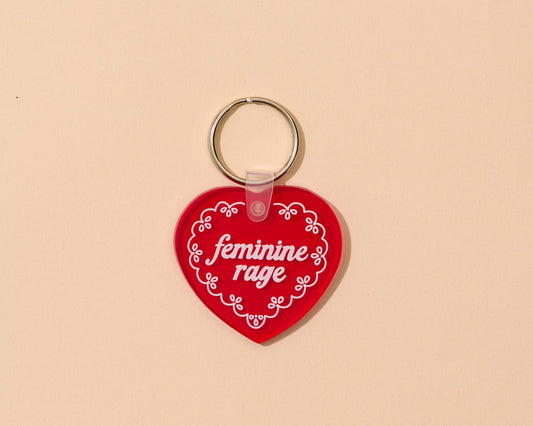 Feminine Rage PVC Keychain