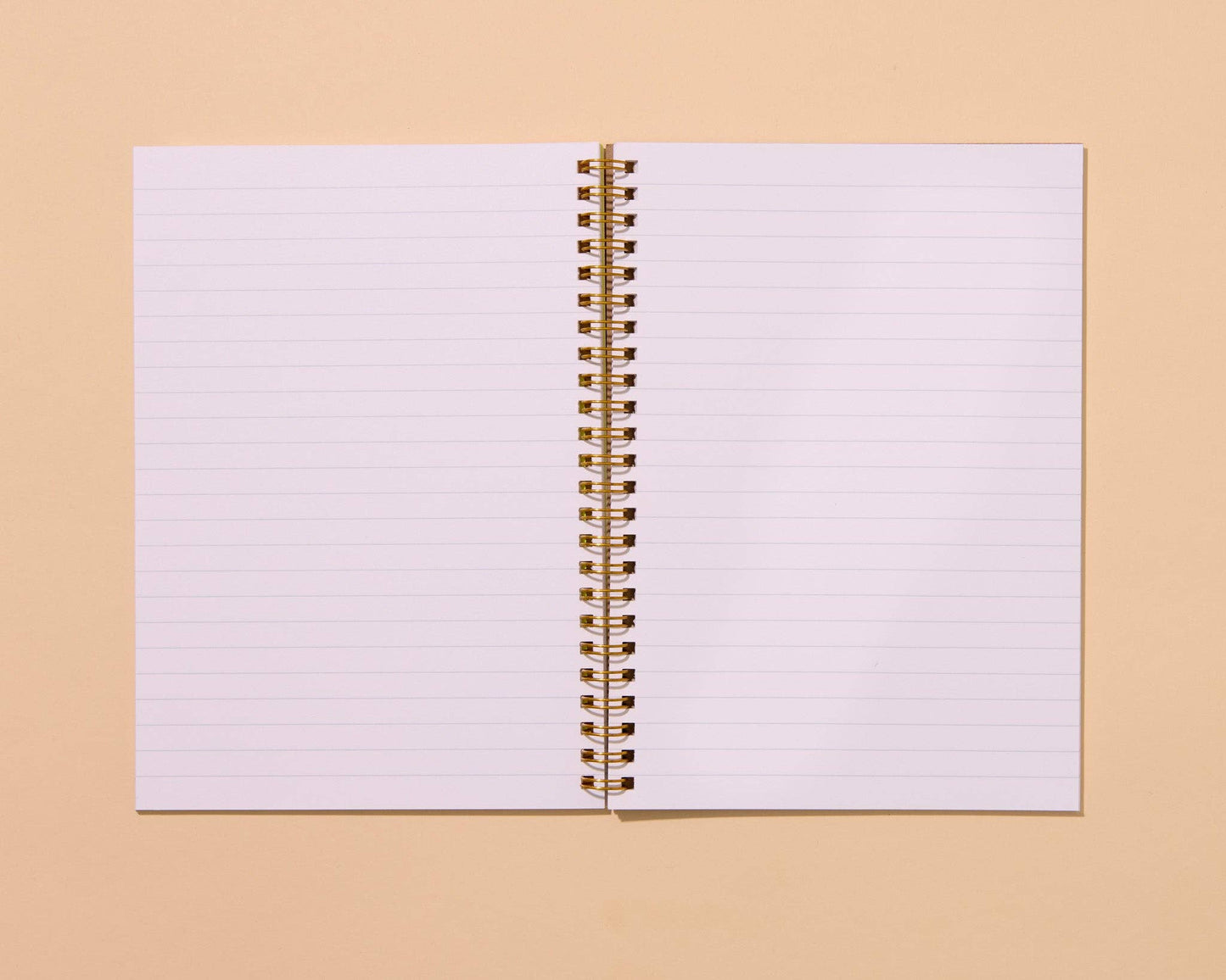 Letterpress A5 Lined Spiral Notebook—Toile Cats Pattern
