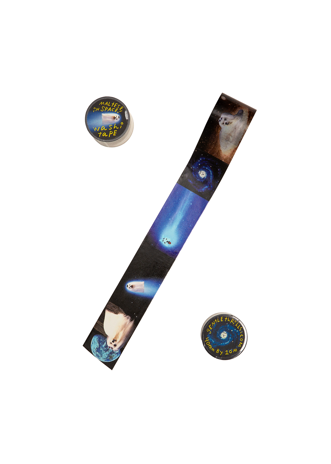 Maltese in space washi tape
