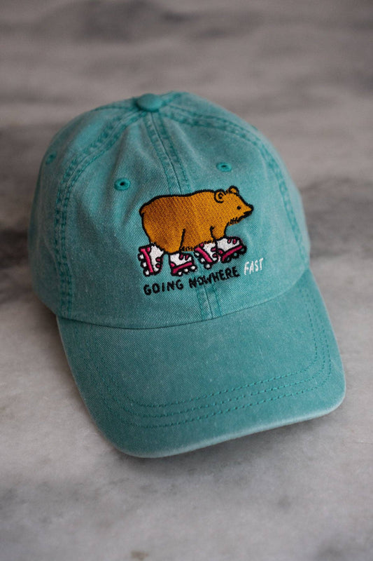 Going Nowhere Fast Dad Hat: Seafoam
