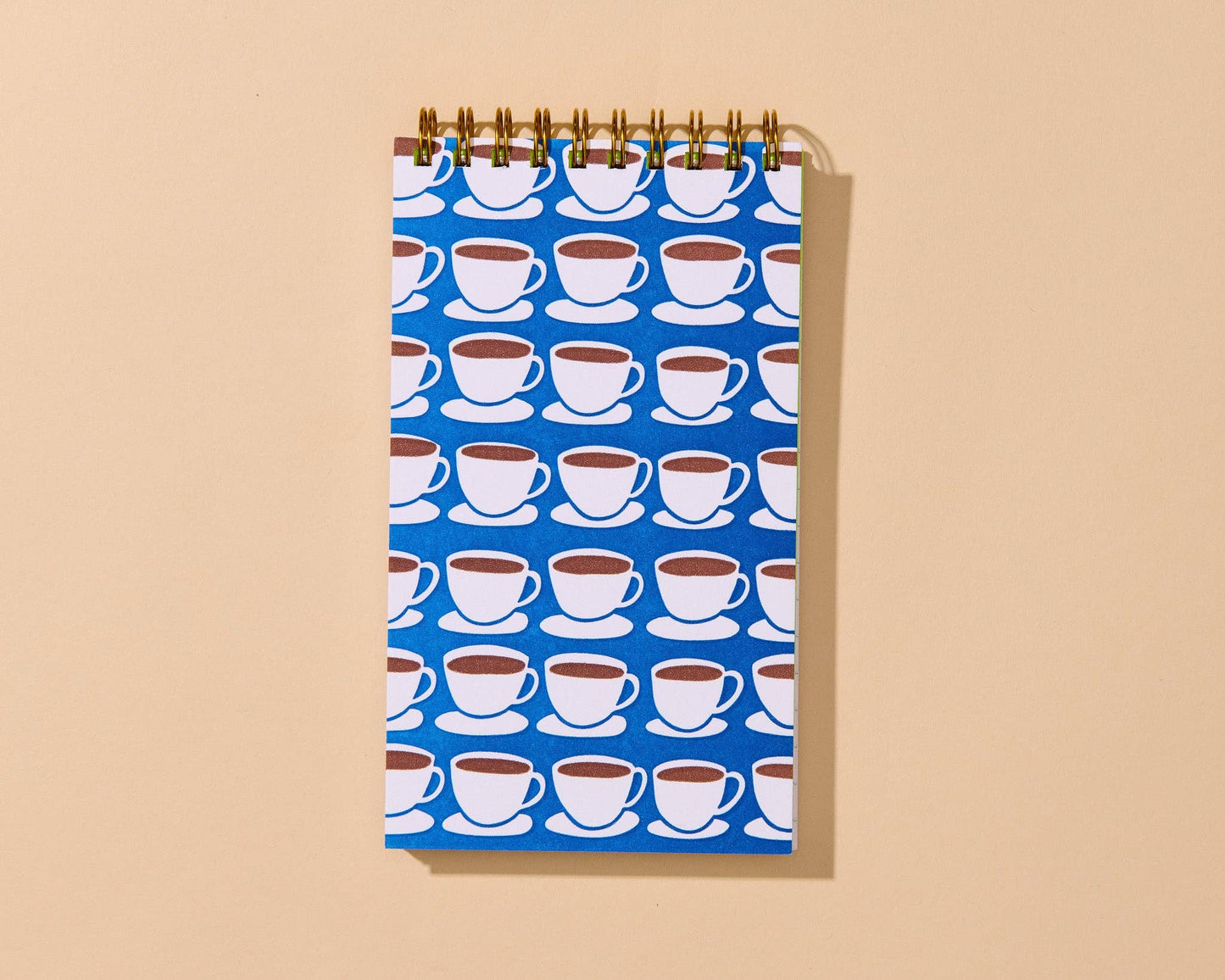 Letterpress Small Spiral Notebook—Coffee Mug