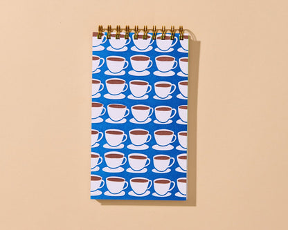 Letterpress Small Spiral Notebook—Coffee Mug