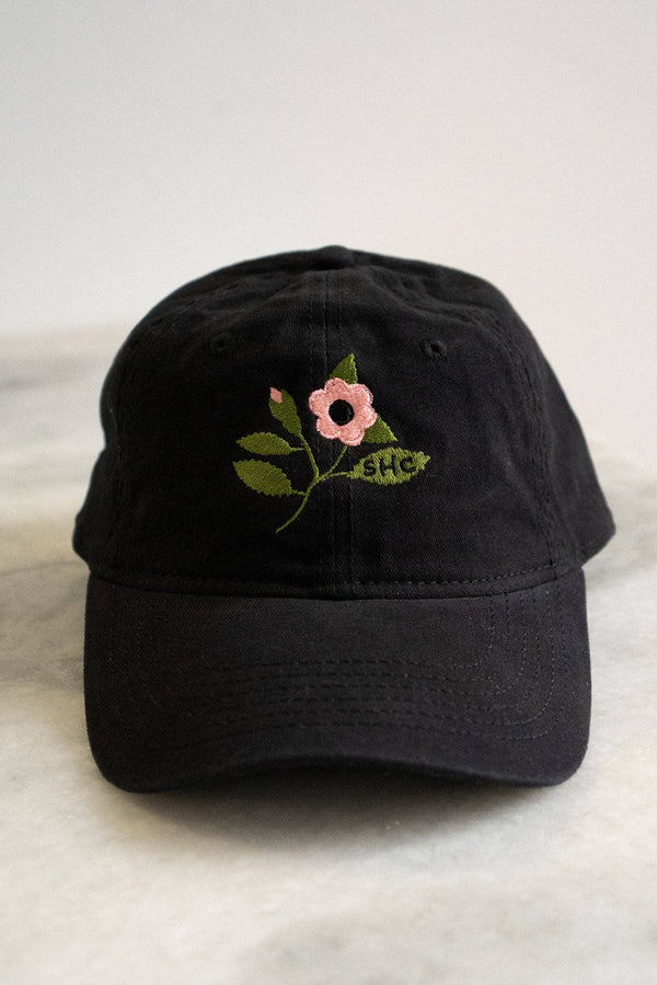 Bloom 1858 Dad Hat: Solid Black