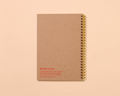 Sardines A5 Letterpress Spiral Notebook