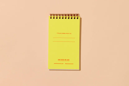 Shrimp Cocktail Letterpress Pocket-size Spiral Notebook