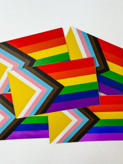 Progress Pride Flag Sticker