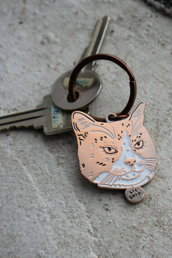Lil Shit - Cat Keychain