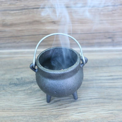 Cast Iron Cauldron w/ Lid - (3.5 in.)