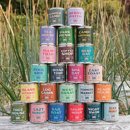 Log Cabin Soy Candle - 1/2 Pint / Cotton Wick