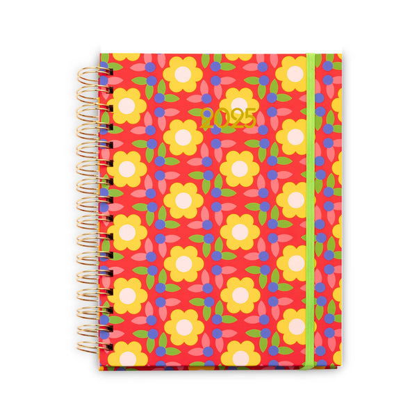 Flower Quilt 12 Month Medium Planner